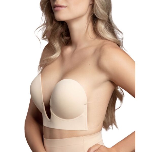 BYE BRA SUJETADOR ESTILO U SIN COSTURAS NATURAL TALLA E - Imagen 2
