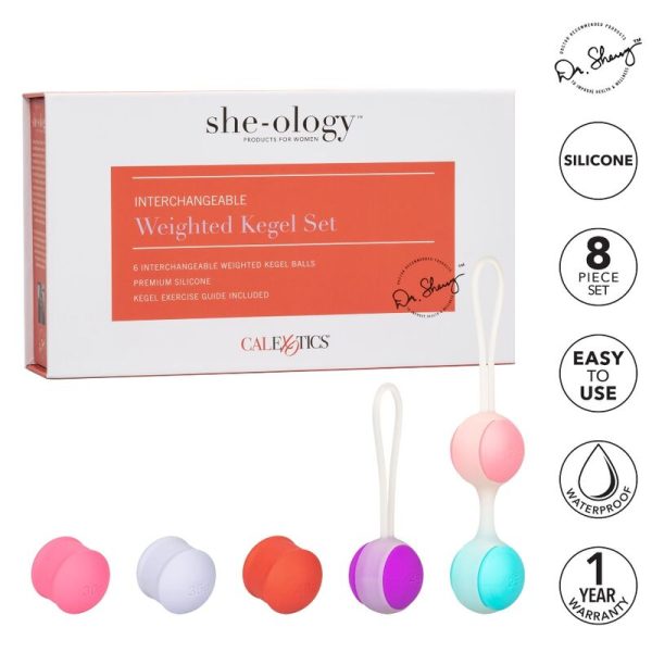 CALEX SHE-OLOGY SET BOLAS KEGEL INTERCAMBIABLES - Imagen 6