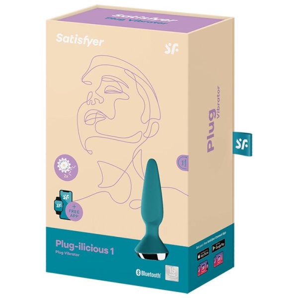 SATISFYER PLUG ILICIOUS 1 PLUG VIBRADOR - VERDE - Imagen 5