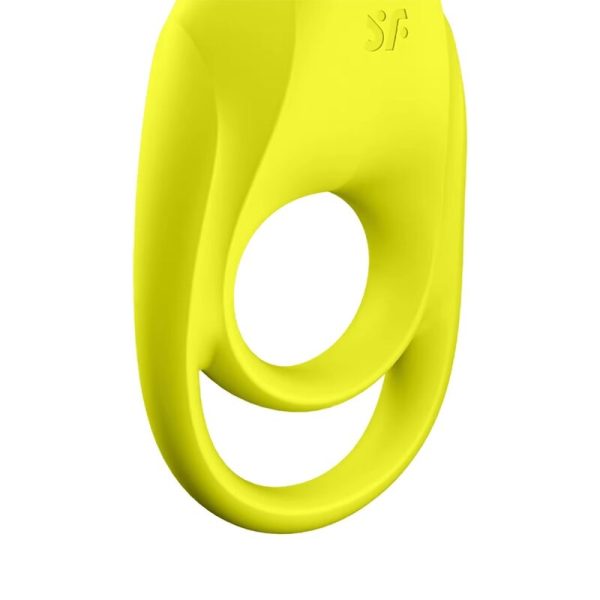 SATISFYER ESPECTACULAR DUO RING VIBRADOR AMARILLO - Imagen 2