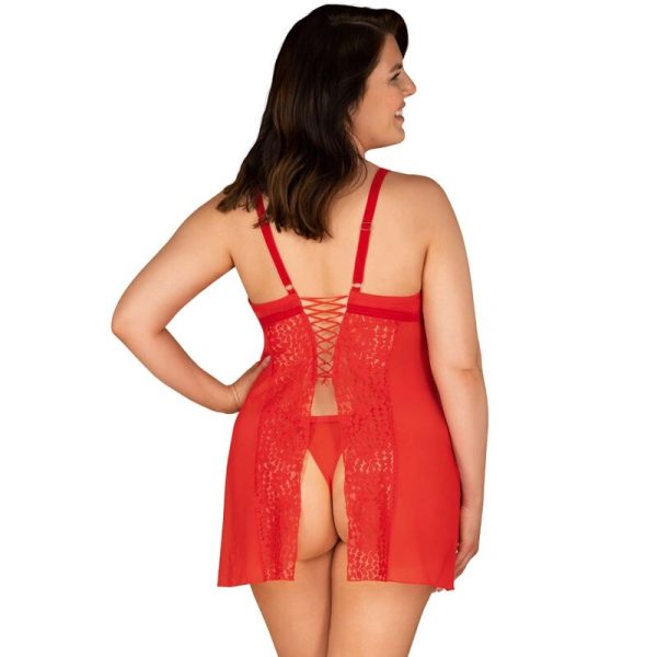 OBSESSIVE - CAMISA Y TANGA BLOSSMINA 6XL/7XL - Imagen 2