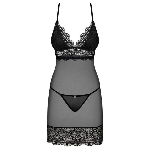 OBSESSIVE - CHEMISE Y TANGA RENELIA L/XL - Imagen 5