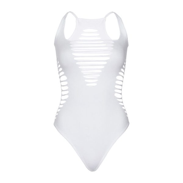 BODY TALLA ÚNICA TALLA ÚNICA - LEG AVENUE RACERBACK BLANCO TALLA ÚNICA - Imagen 5