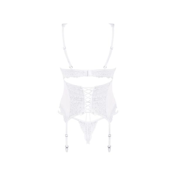 OBSESSIVE - AMOR BLANCO CORSÉ Y TANGA S/M - Imagen 4