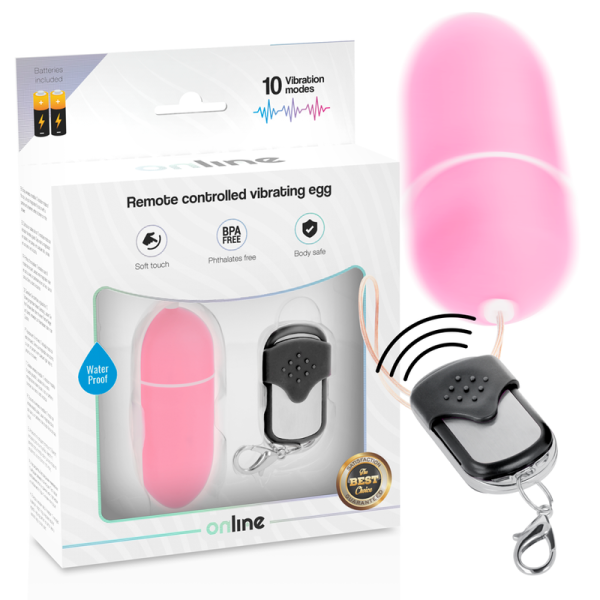ONLINE- HUEVO VIBRANTE CON MANDO A DISTANCIA L ROSA - Imagen 2