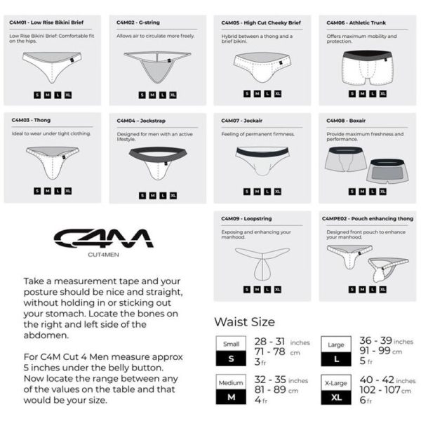 CUT4MEN - CALZÓN CHEEKY PLATA XL - Imagen 5