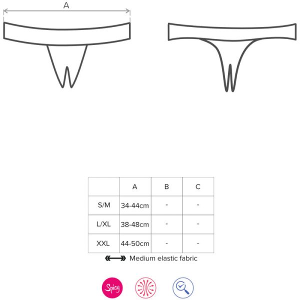 OBSESSIVE - TANGA SIN ENTREPIEZA MIAMOR L/XL - Imagen 5