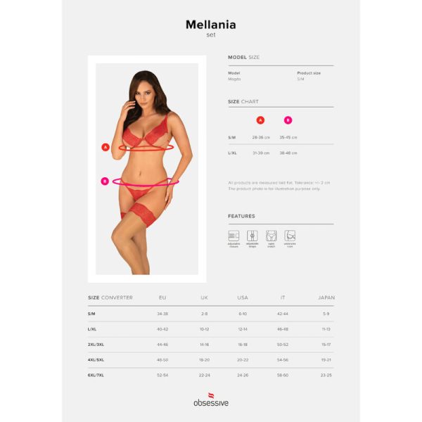 OBSESSIVE - MELLANIA CONJUNTO DOS PIEZAS S/M - Imagen 5