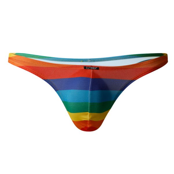 CUT4MEN - TANGA C4M03 PROVOCATIVO ARCO IRIS L - Imagen 3