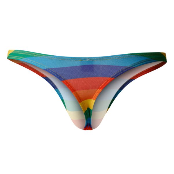 CUT4MEN - TANGA C4M03 PROVOCATIVO ARCO IRIS L - Imagen 4