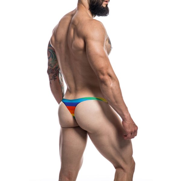 CUT4MEN - TANGA C4M03 PROVOCATIVO ARCO IRIS L - Imagen 2