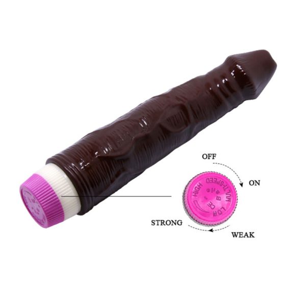 ONDAS DE PLACER VIBRADOR 23 CM MARRÓN - Imagen 3
