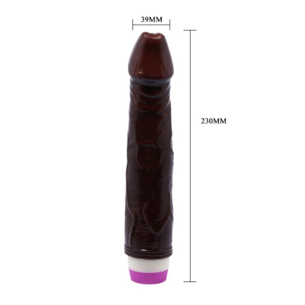 ONDAS DE PLACER VIBRADOR 23 CM MARRÓN - Imagen 2