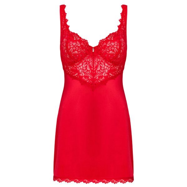 OBSESSIVE - CAMISA Y TANGA LOVE CHERRIS L/XL - Imagen 3