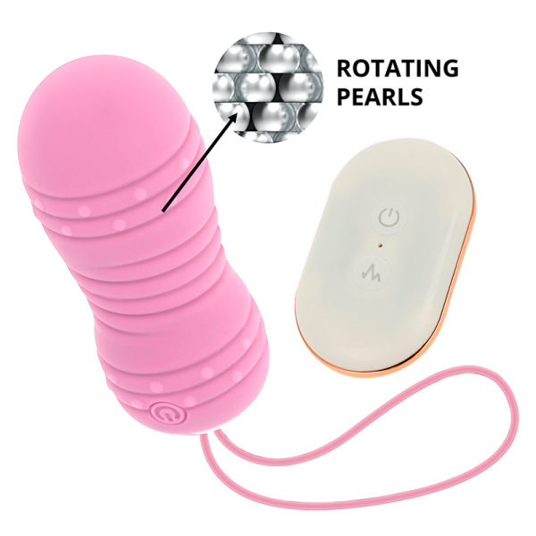 OHMAMA - HUEVO CONTROL REMOTO 7 MODOS GIRATORIOS ROSA - Imagen 3