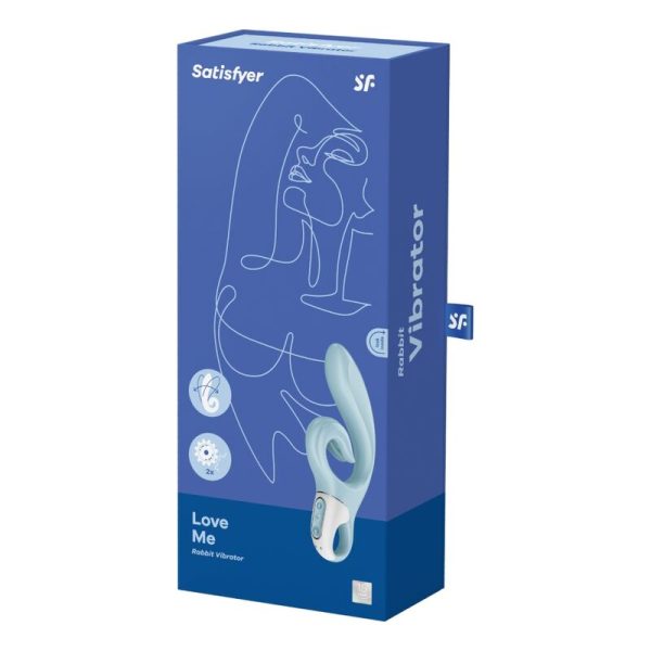 SATISFYER LOVE ME CONEJO VIBRACIÓN - AZUL - Imagen 5