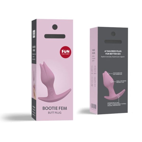 FUN FACTORY - BOOTIE FEM FEMENINO ANAL BUTT PLUG ROSE - Imagen 2