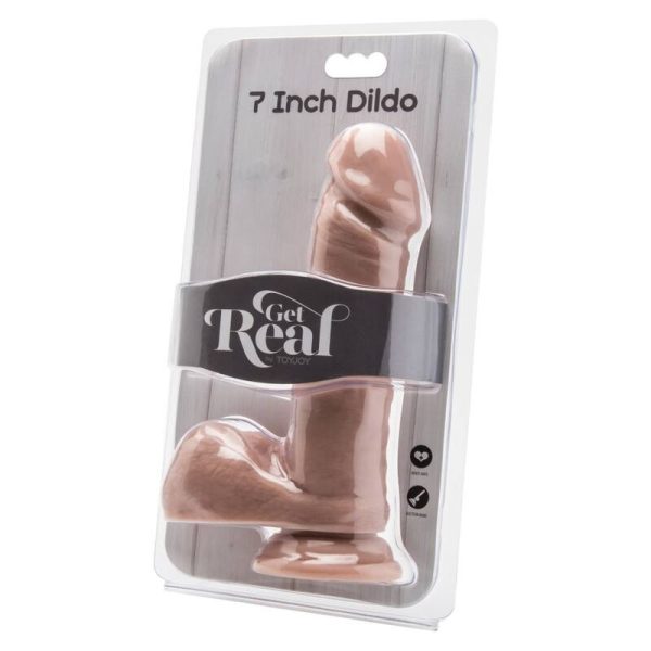 GET REAL - DILDO DE 18 CM CON BOLAS DE PIEL - Imagen 2