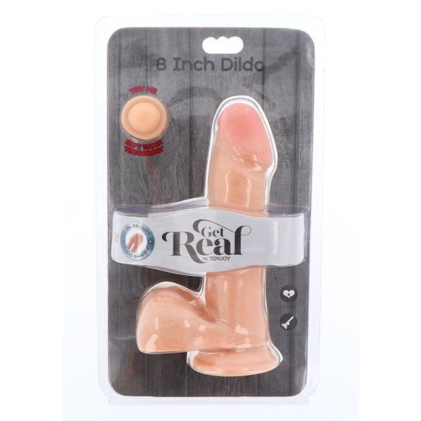 HAZTE REAL - DILDO DE DOBLE DENSIDAD CON BOLAS DE 18 CM - Imagen 3