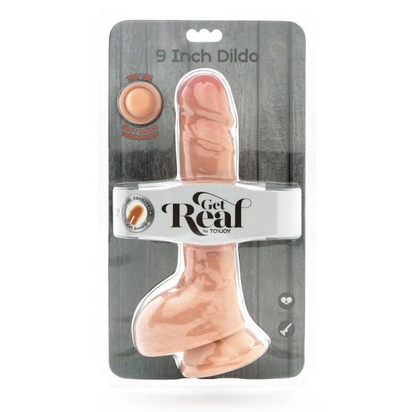 HAZTE REAL - DILDO DUAL DENSIDAD 25,5 CM BOLAS DE PIEL - Imagen 3