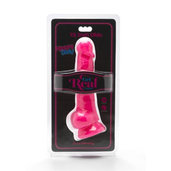 GET REAL - FELIZ POLLA 19 CM CON BOLAS ROSAS - Imagen 2
