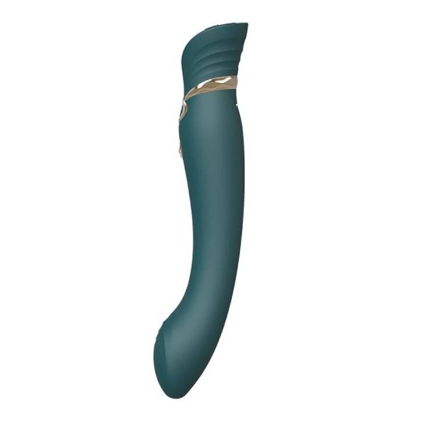 ZALO - VIBRADOR QUEEN G-SPOT PULS WAVE VERDE - Imagen 4