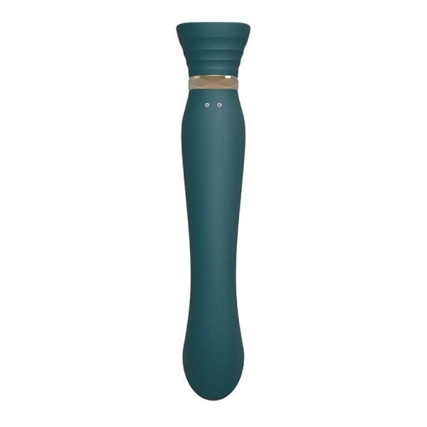 ZALO - VIBRADOR QUEEN G-SPOT PULS WAVE VERDE - Imagen 3