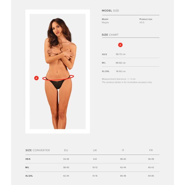OBSESSIVE - CELIA NOIR TANGA M/L - Imagen 7