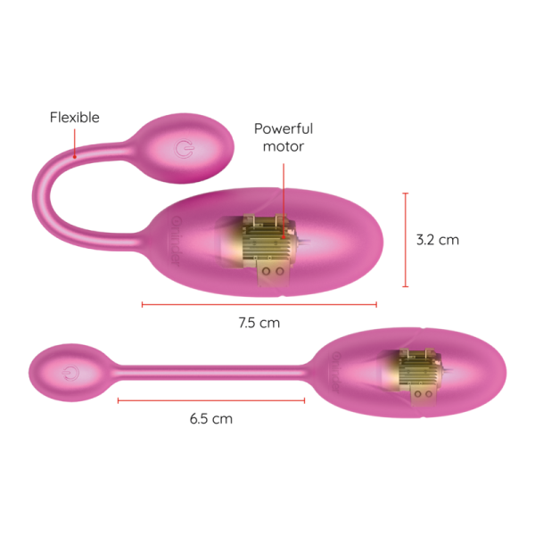 ONINDER - HUEVO VIBRANTE ROSA TOKIO 7,5 X 3,2 CM APP GRATUITA - Imagen 4