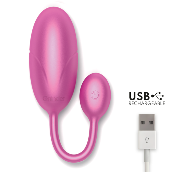 ONINDER - HUEVO VIBRANTE ROSA TOKIO 7,5 X 3,2 CM APP GRATUITA - Imagen 6