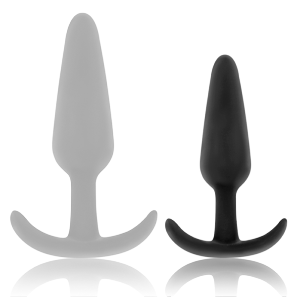 BLACK&SILVER - PLUG ANAL DE SILICONA HANSEL CON MANGO PEQUEÑO - Imagen 4