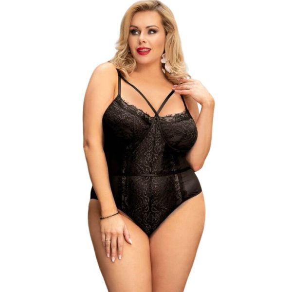 PELUCHE LENCERÍA ENCAJE NEGRO QUEEN QUEEN PLUS - Imagen 3