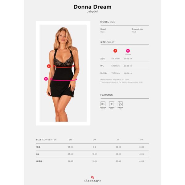 OBSESSIVE - BABYDOLL DONNA DREAM M/L - Imagen 7