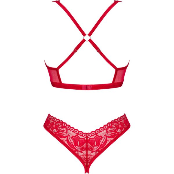 OBSESSIVE - CONJUNTO DOS PIEZAS LACELOVE CUPLESS ROJO M/L - Imagen 6