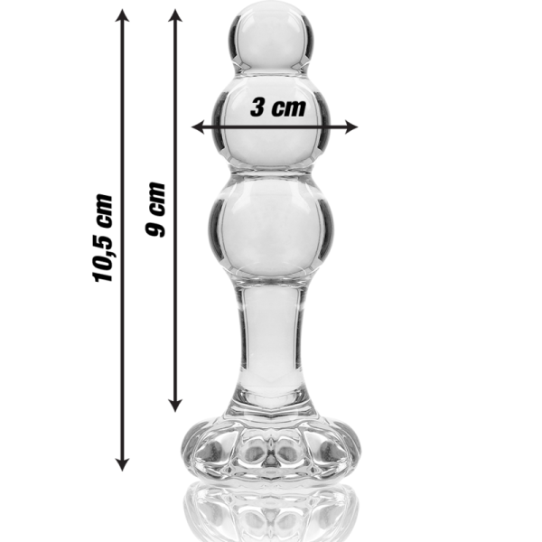 SERIE NEBULA DE IBIZA - MODELO 1 TAPÓN DE VIDRIO BOROSILICATO 10,7 X 3 CM TRANSPARENTE TRANSPARENTE TAMAÑO 1 - Imagen 4