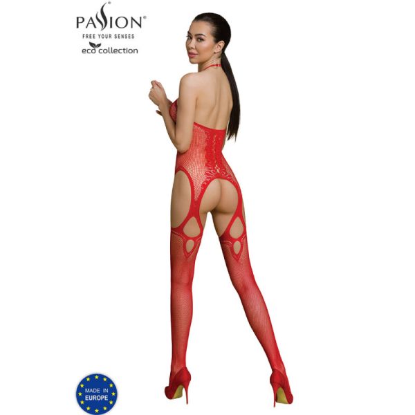 PASSION - COLECCIÓN BODYSTOCKING ECO ECO BS013 ROJO ROJO TALLA ÚNICA - Imagen 2