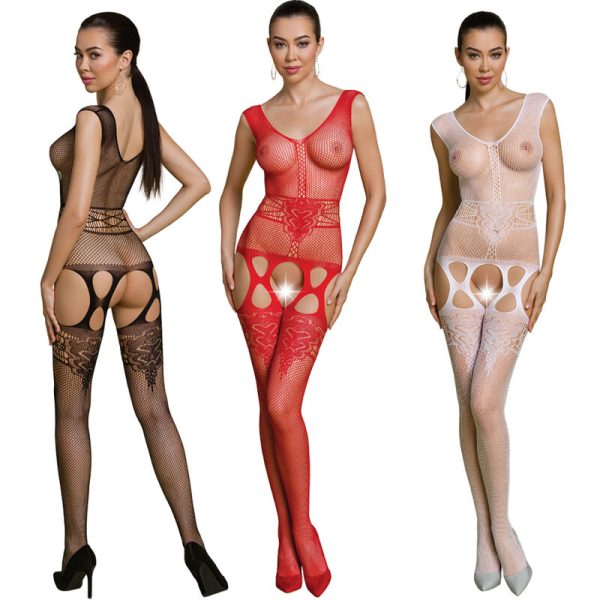 PASSION - COLECCIÓN ECO BODYSTOCK ECO BS014 BLANCO BLANCO TALLA ÚNICA - Imagen 5
