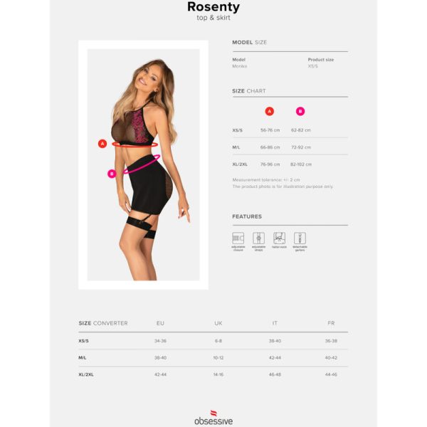 OBSESSIVE - TOP Y FALDA ROSENTY M/L - Imagen 7