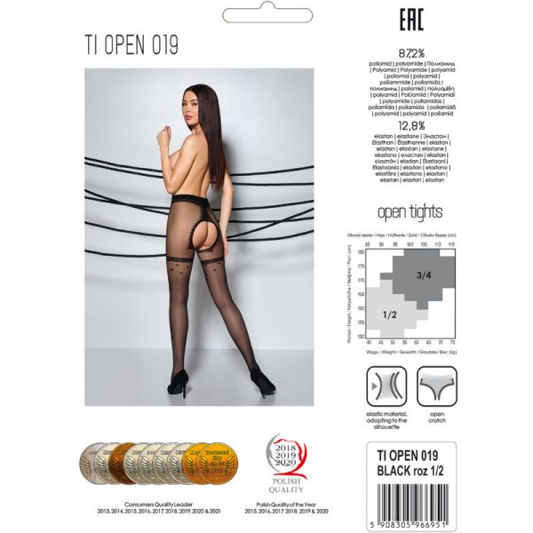PASSION - CALCETINES TIOPEN 019 NEGRO 3/4 (20 DEN) - Imagen 5