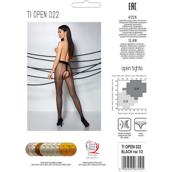 PASSION - CALCETINES TIOPEN 022 NEGRO 3/4 (20 DEN) - Imagen 5