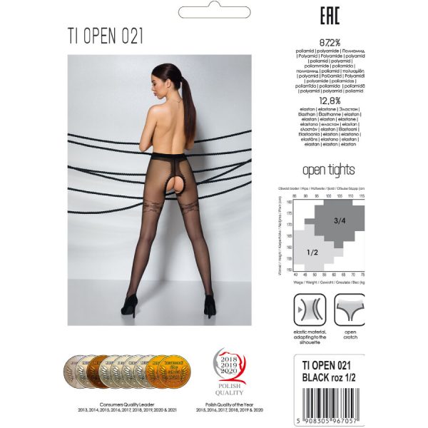 PASSION - CALCETINES TIOPEN 021 NEGRO 3/4 (20 DEN) - Imagen 5