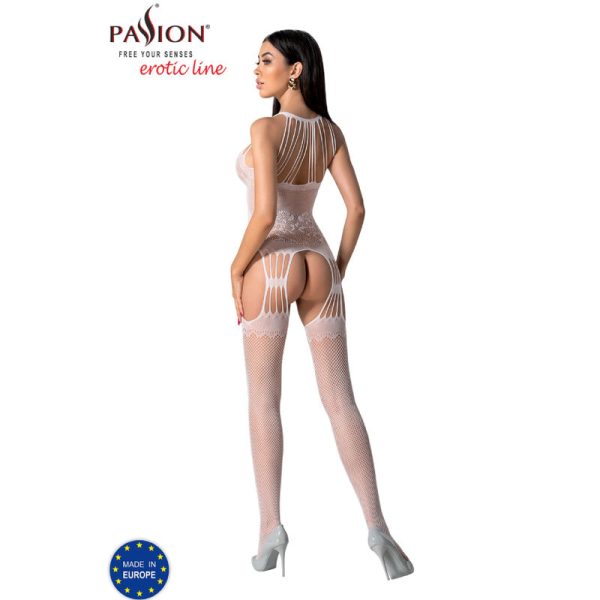 PASSION - BS095 BODYSTOCKING BLANCO TALLA ÚNICA BLANCO TALLA 1 - Imagen 4