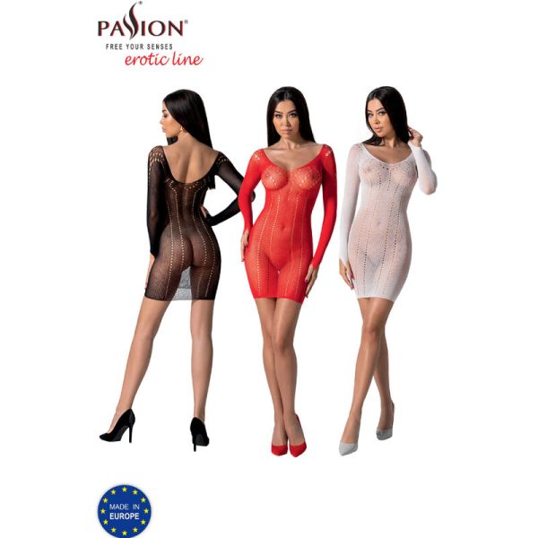 PASSION - BS101 BODYSTOCKING BLANCO TALLA ÚNICA BLANCO TALLA 1 - Imagen 6