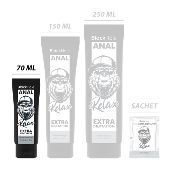 BLACK HOLE - GEL DILATADOR ANAL A BASE DE AGUA 70 ML - Imagen 2