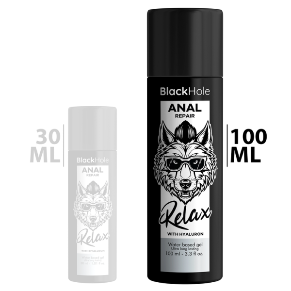 BLACK HOLE - REPARACIÓN RELAX ANAL A BASE DE AGUA CON HIALURÓN 100 ML - Imagen 2