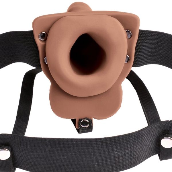 FETISH FANTASY SERIES - ARNÉS AJUSTABLE PENE REALISTA CON TESTICULOS RECARGABLES Y VIBRADOR DE 15 CM - Imagen 4