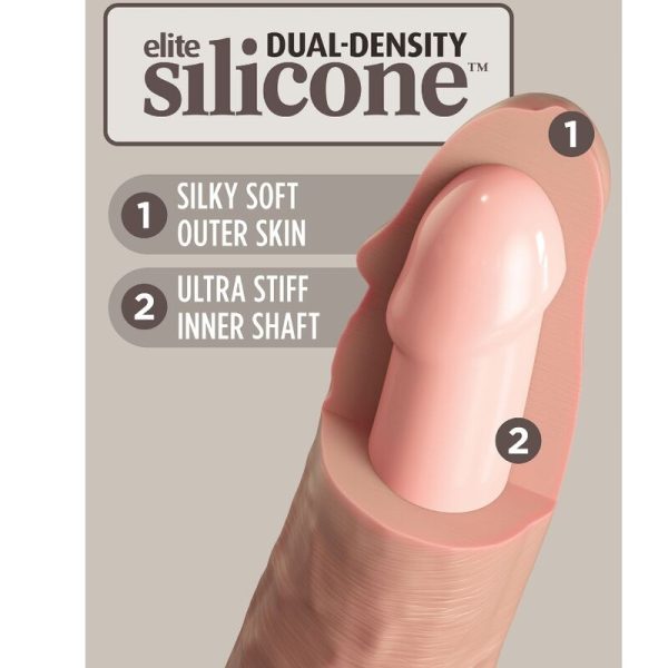 KING COCK ELITE - DILDO REALISTA DE SILICONA 23 CM - Imagen 4