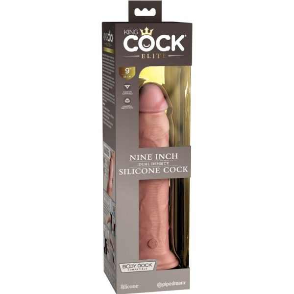 KING COCK ELITE - DILDO REALISTA DE SILICONA 23 CM - Imagen 5