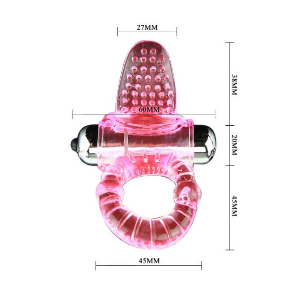SWEET ABS 10 RITMOS ANILLO ANILLO PENE VIBRADOR ROSA - Imagen 4