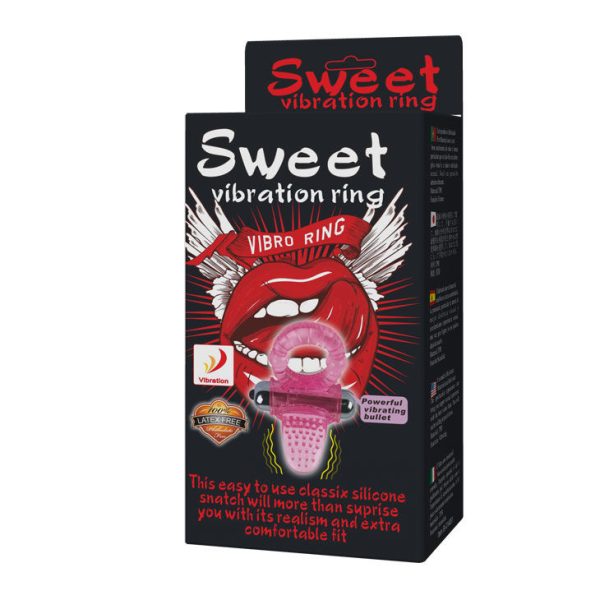 SWEET ABS 10 RITMOS ANILLO ANILLO PENE VIBRADOR ROSA - Imagen 7